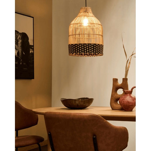 Candeeiro suspenso GILO Rattan Natural Candeeiro suspenso GILO Rattan Natural