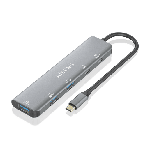Hub USB Aisens A109-0857 Cinzento (1 Unidade)