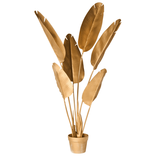 Planta artificial BANANA TREE 123 cm Dourado