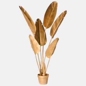Planta artificial BANANA TREE 123 cm Dourado