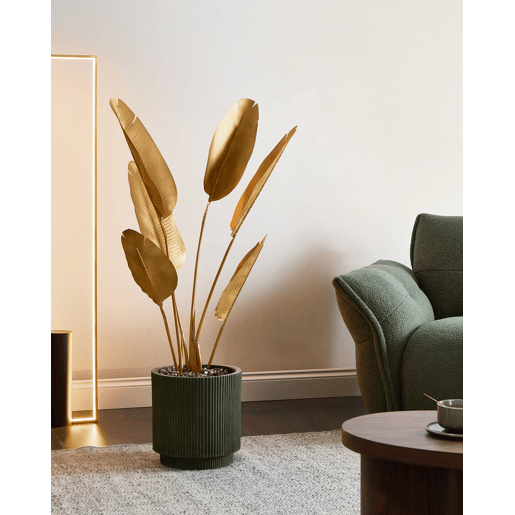 Planta artificial BANANA TREE 123 cm Dourado