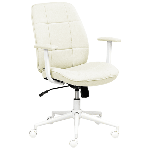 Cadeira de escritório CARLTON Tecido Creme