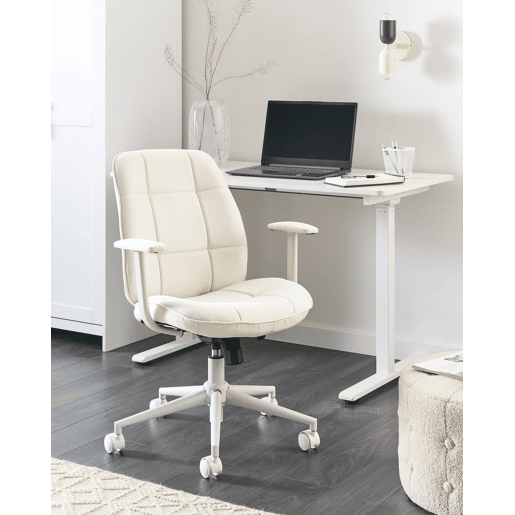 Cadeira de escritório CARLTON Tecido Creme