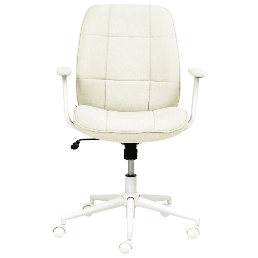 Cadeira de escritório CARLTON Tecido Creme