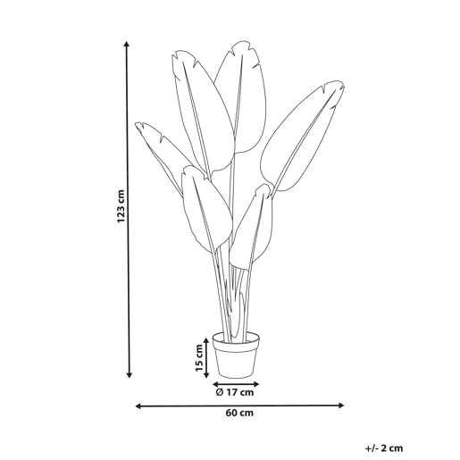 Planta artificial BANANA TREE 123 cm Branco Planta artificial BANANA TREE 123 cm Branco