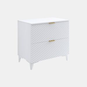 Móvel de apoio Cléa 80 cm com pernas, branco