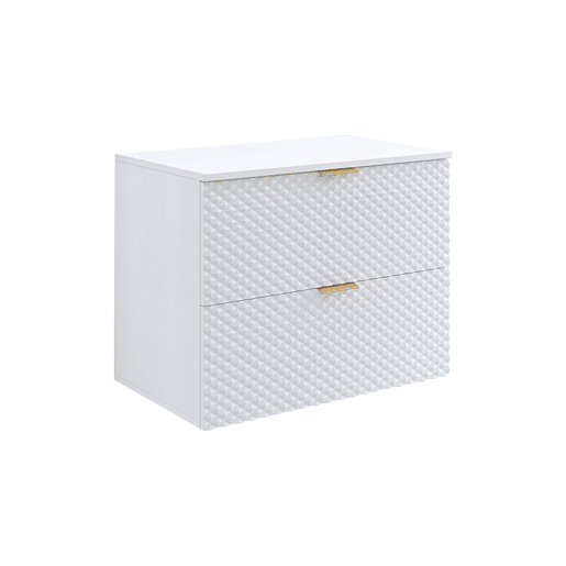 Móvel de apoio Cléa 80 cm com pernas, branco Móvel de apoio Cléa 80 cm com pernas, branco