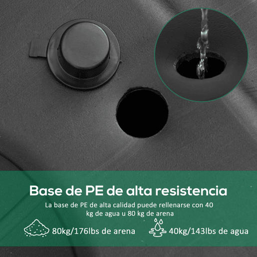 HOMCOM Cesta de Basquetebol de Exterior com Altura Ajustável 220-365 cm Aro de Basquetebol com Suporte Cesta de Basquetebol com Rodas Base Recarregável Preto