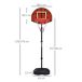 Canasta de Baloncesto Acero, PE SPORTNOW Canasta de Baloncesto Acero, PE SPORTNOW Negro