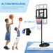 Canasta de Baloncesto Acero, PE SPORTNOW Canasta de Baloncesto Acero, PE SPORTNOW Negro