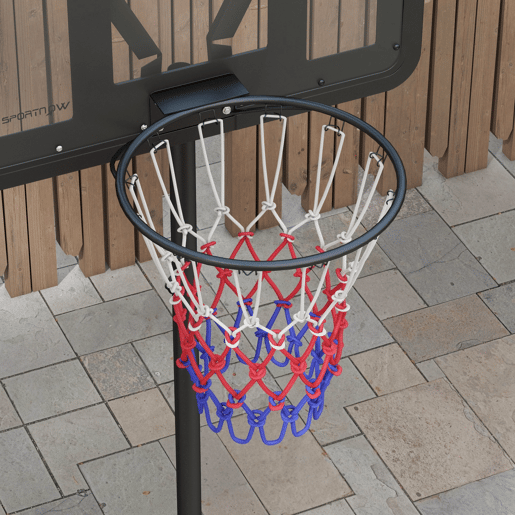 SPORTNOW Tabela de Basquetebol com Altura Ajustável 216-277 cm Aro de Basquetebol para Exterior com Rodas e Base Recarregável para Adolescentes Preto