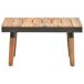 Set de muebles de jardín 4 piezas con cojines madera de acacia Set de muebles de jardín 4 piezas con cojines madera de acacia Gris