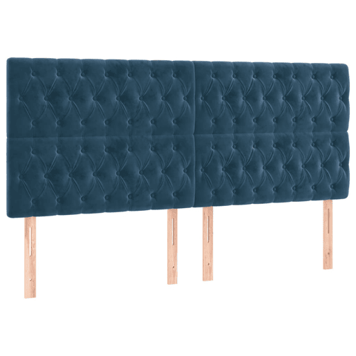 vidaXL Cabeceira Azul Escuro 180x7x118128 cm Veludo vidaXL Cabeceira Azul Escuro 180x7x118128 cm Veludo