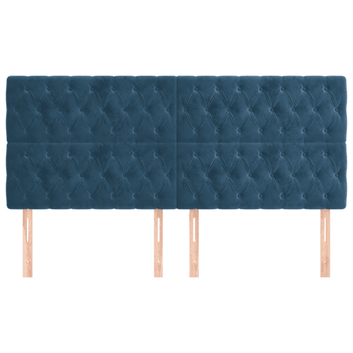 vidaXL Cabeceira Azul Escuro 180x7x118128 cm Veludo vidaXL Cabeceira Azul Escuro 180x7x118128 cm Veludo