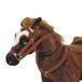 Caballito de Juguete Felpa, Metal HOMCOM Caballito de Juguete Felpa, Metal HOMCOM Marrón