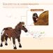 Caballito de Juguete Felpa, Metal HOMCOM Caballito de Juguete Felpa, Metal HOMCOM Marrón
