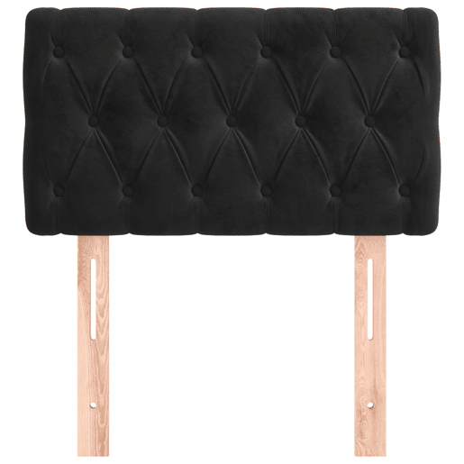 vidaXL Cabeceira de cama veludo 80x7x7888 cm preto vidaXL Cabeceira de cama veludo 80x7x7888 cm preto