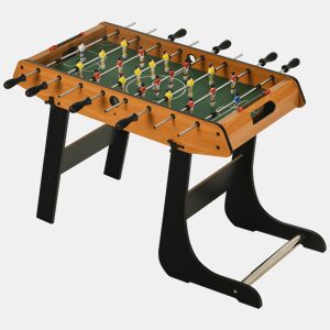 HOMCOM Mesa de Matraquilho Dobrável Matraquilho com 22 Jogadores e 2 Placares para Crianças e Adultos 98x42x62, cm Madeira e Preto