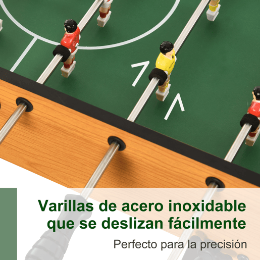 HOMCOM Mesa de Matraquilho Dobrável Matraquilho com 22 Jogadores e 2 Placares para Crianças e Adultos 98x42x62, cm Madeira e Preto