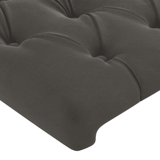 vidaXL Cabeceira de cama 2 pcs veludo 100x7x7888 cm cinzento-escuro