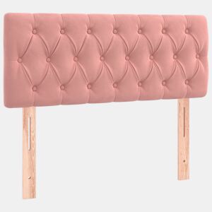 vidaXL Cabeceira de cama veludo 90x7x7888 cm rosa