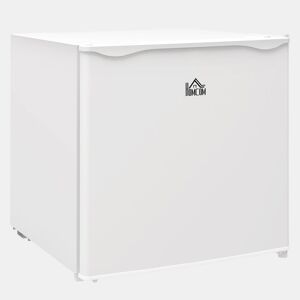 HOMCOM Mini Congelador Vertical 35 L Congelador Pequeno Silencioso com Porta Reversível Temperatura Ajustável e Prateleira Amovível para Casa Escritório 47x44,2x48,8 cm Branco