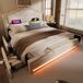 Cama de matrimonio de terciopelo con 4 cajónes 169x214 Cama de matrimonio de terciopelo con 4 cajónes 169x214 Beige