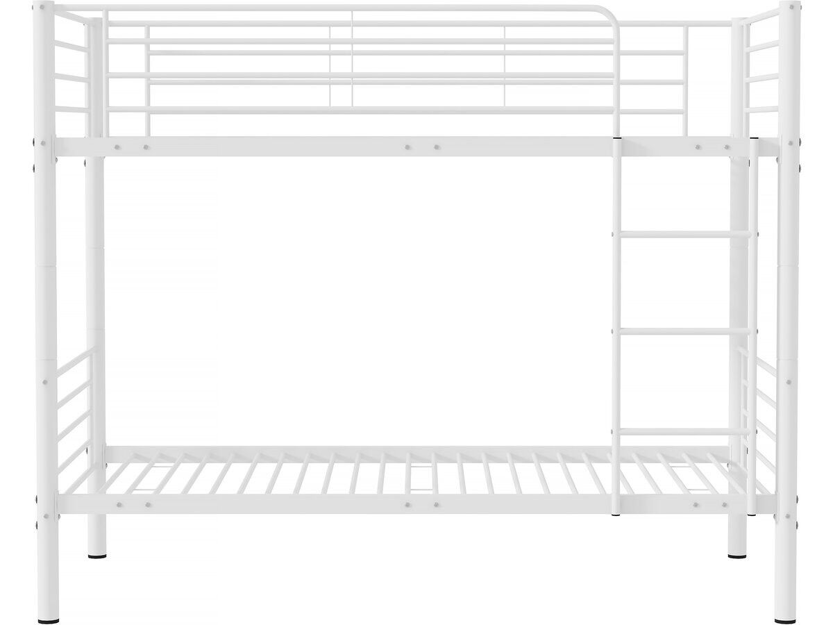 Litera <> - 90 x 190 cm - metal - blanco