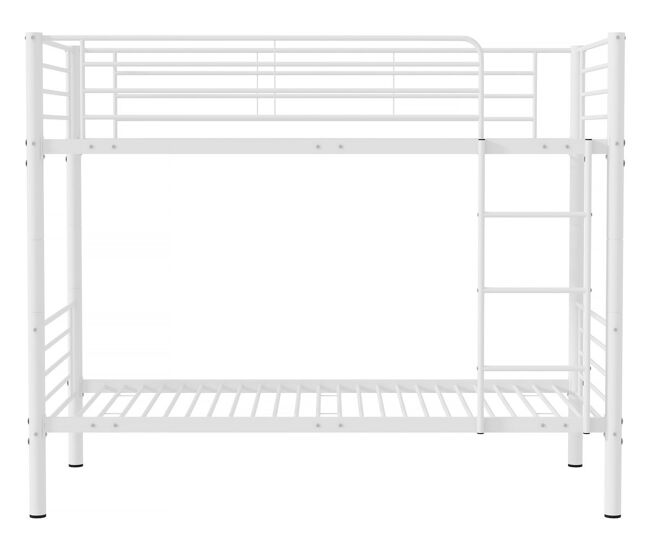 Litera <> - 90 x 190 cm - metal - blanco