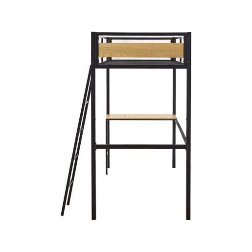 Cama mezanino Ethan com mesa - 90 x 190 cm - Preto