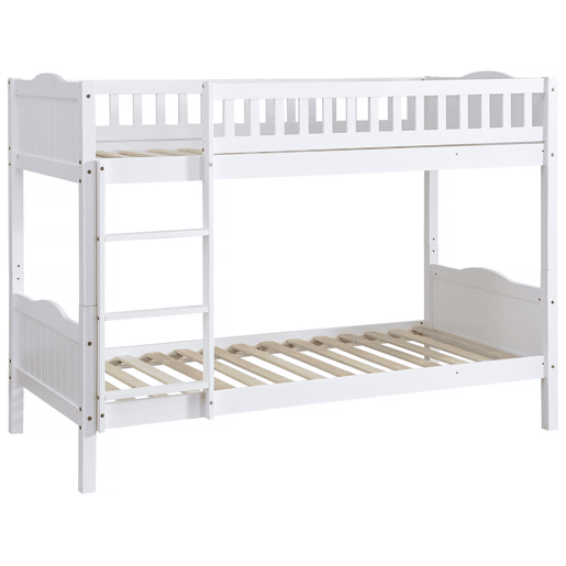 Beliche infantil Gabriel - Madeira - Branco - 90 x 190 cm