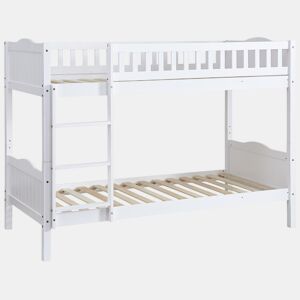 Beliche infantil Gabriel - Madeira - Branco - 90 x 190 cm