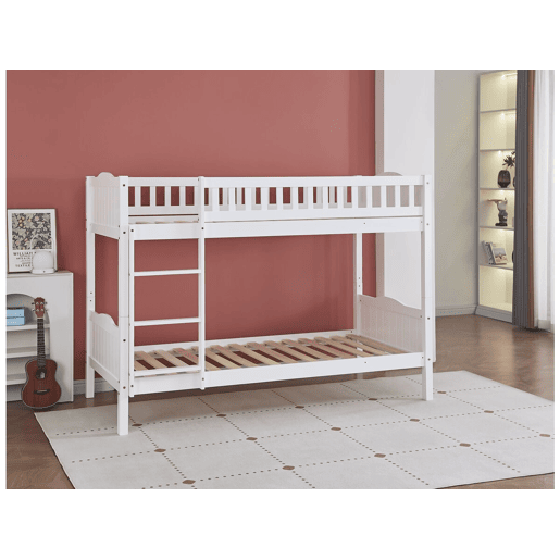 Beliche infantil Gabriel - Madeira - Branco - 90 x 190 cm