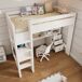 Cama alta infantil de madera maciza con 3 cajónes Cama alta infantil de madera maciza con 3 cajónes Blanco