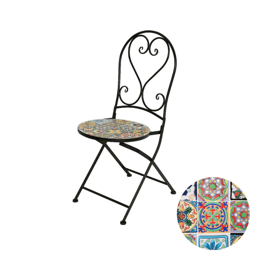Tuinstoel Praha Preto Exterior Ferro (39 x 47 x 94 cm) Tuinstoel Praha Preto Exterior Ferro (39 x 47 x 94 cm)