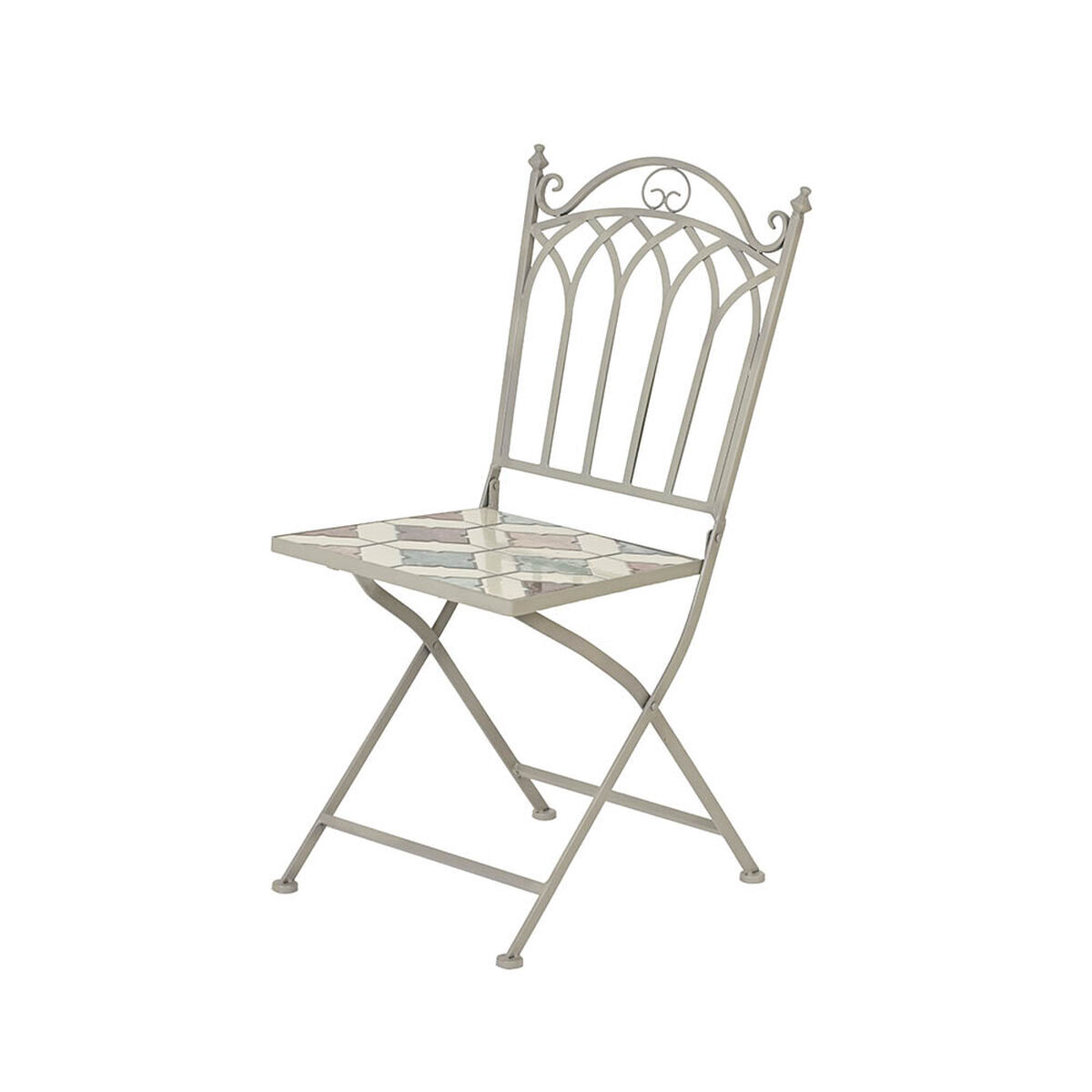 Silla plegable lifetime bistró 38 x 50 x 89 cm marrón mosaico