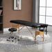 Camilla Estética Plegable Madera de Haya, PU HOMCOM Camilla Estética Plegable Madera de Haya, PU HOMCOM Negro