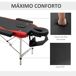 Camilla de Masaje Plegable PVC, Aluminio, Esponja, Plástico Camilla de Masaje Plegable PVC, Aluminio, Esponja, Plástico Rojo