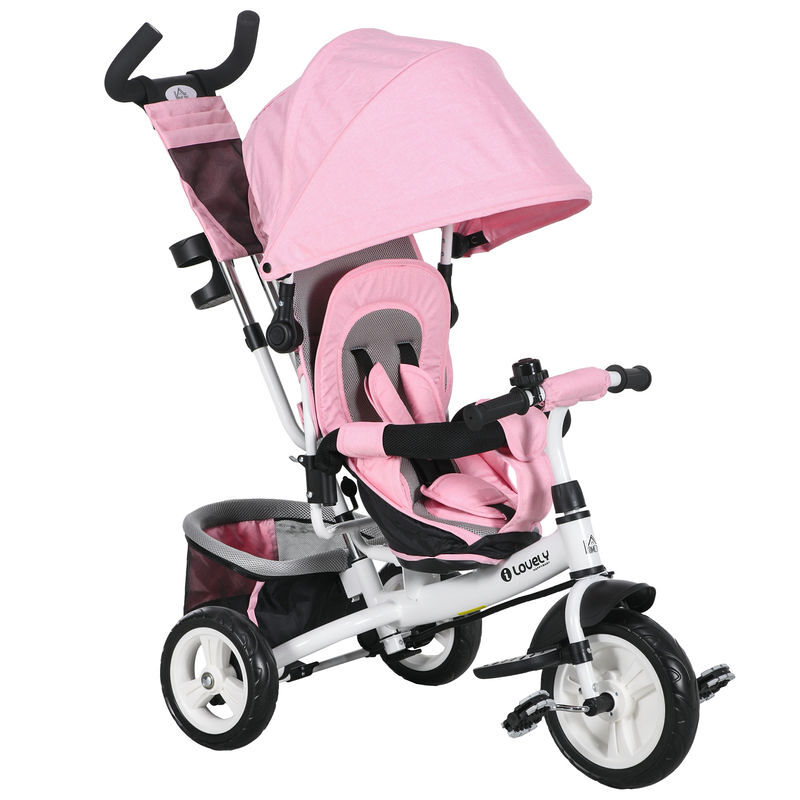 Triciclo para Bebé Metal, Poliéster HOMCOM