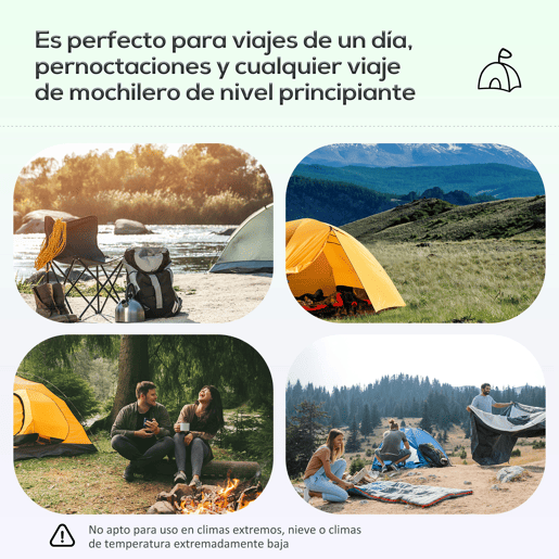 Outsunny Tenda de Campanha Familiar para 5-6 Pessoas Tenda de Túnel Impermeável 3000mm+ com Bolsa de Transporte e Gancho para Pesca Caminhadas 455x220x180 cm Verde