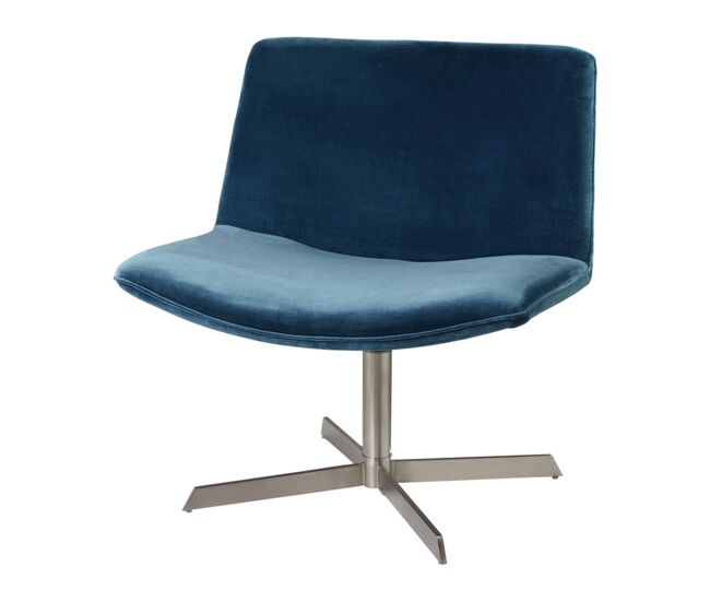 Sillón "Kiss" - Terciopelo - Azul