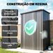 Cobertizo de Jardín Acero Galvanizado Outsunny Cobertizo de Jardín Acero Galvanizado Outsunny Negro
