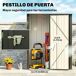 Cobertizo de Jardín Acero Galvanizado Outsunny Cobertizo de Jardín Acero Galvanizado Outsunny Negro