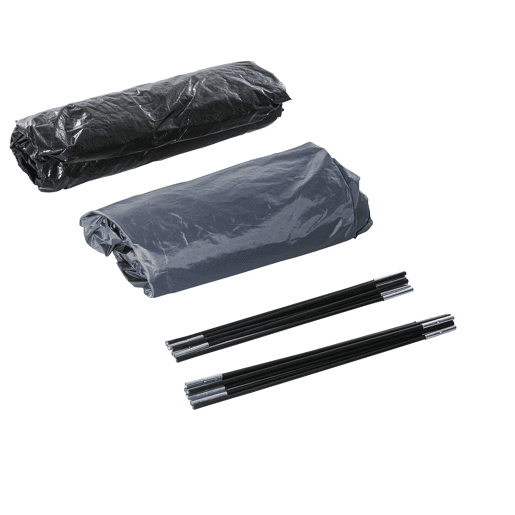 Outsunny Tenda de Campismo para 3 Pessoas Dupla Camada com Janelas, 2 Bolsos e Bolsa de Transporte 250x300x130 cm Cinzento e Azul