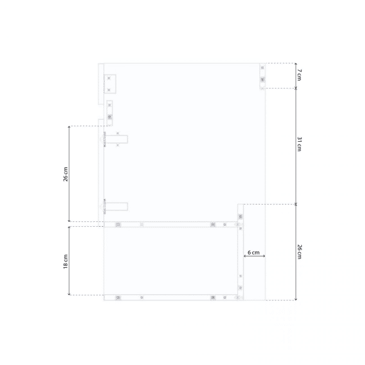 Pacote de casa de banho com lavatório de cerâmica Feel Branco brilhante 80 x 57 x 45 cm