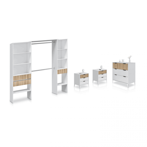 Nitza On Plus Quarto Blanco Artik (Blanco Mate) - Natur 190 x 187 x 40 cm