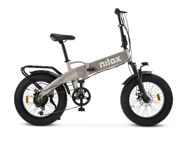 Bicicleta eléctrica nilox nxebx10gr gris 250 w 13000 mah 20"