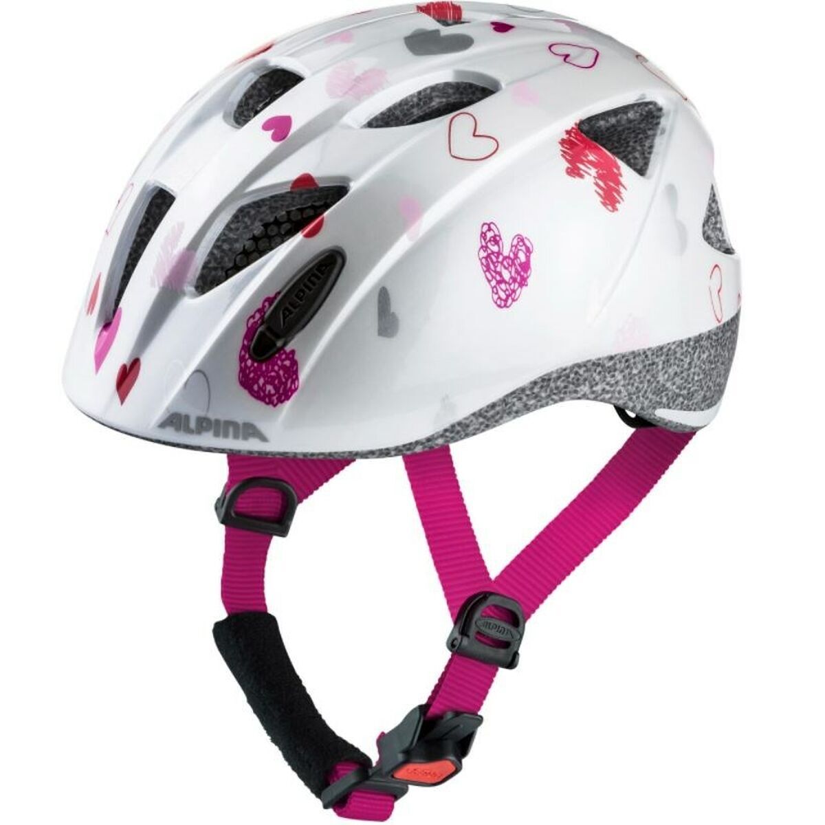 Casco de ciclismo para adultos alpina a9711211 blanco estampado