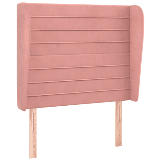 vidaXL Cabeceira cama c abas veludo 103x23x118128 cm rosa vidaXL Cabeceira cama c abas veludo 103x23x118128 cm rosa