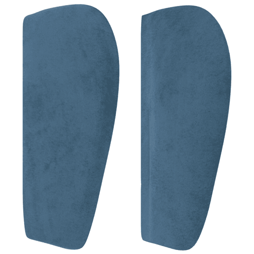 vidaXL Cabeceira de cama c abas veludo 203x23x7888cm azul-escuro